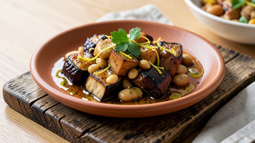 Butter Beans and Aubergine Recipe: Mediterranean Roasted Richness in One Pan
