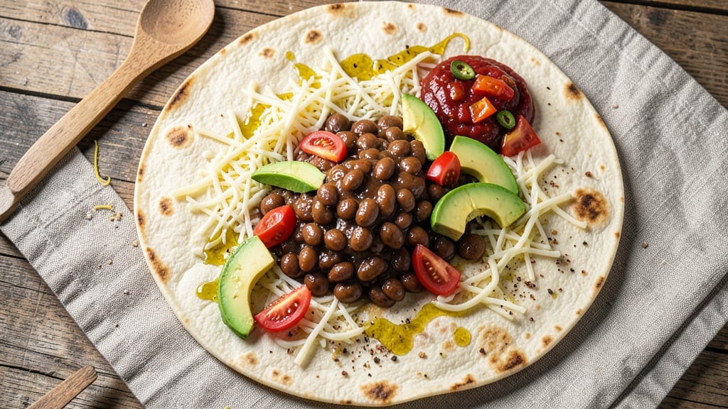 Baked Bean Wraps Recipe: Crispy Tortilla Crowns Over Smoky Cheese Streaks
