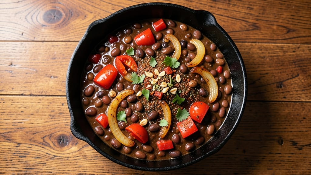 Amy's Black Bean Chili Recipe: Deep-Roasted Spices and Textured Topping Magic