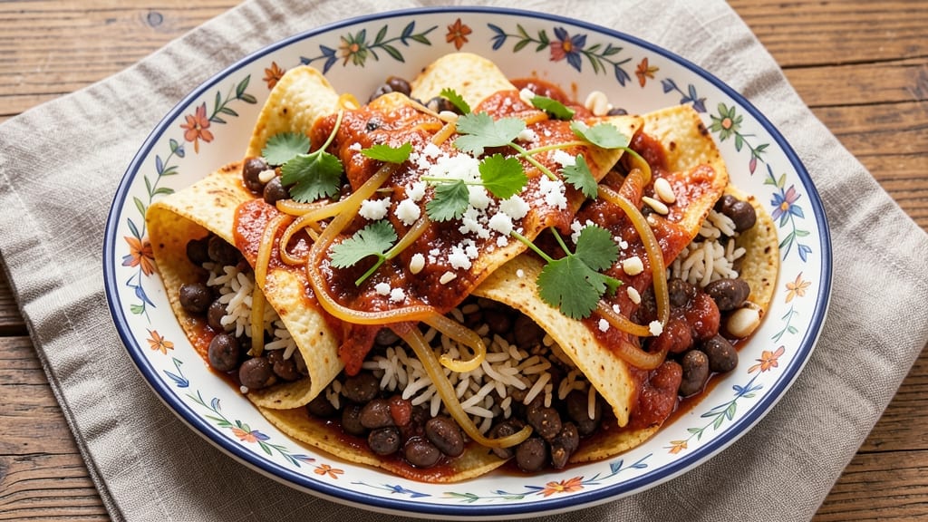 Black Bean and Rice Enchiladas Recipe: Smoky Cumin Crust Over Melty Cheese Rivers