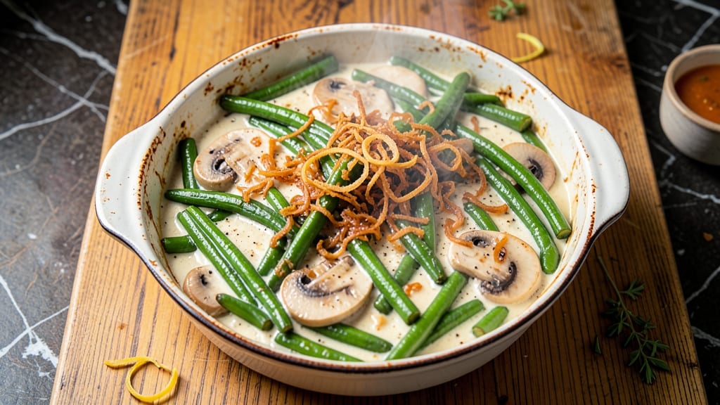 Barefoot Contessa's Green Bean Casserole Recipe: Crispy Top, Creamy Cheese Streaks, Classic Comfort