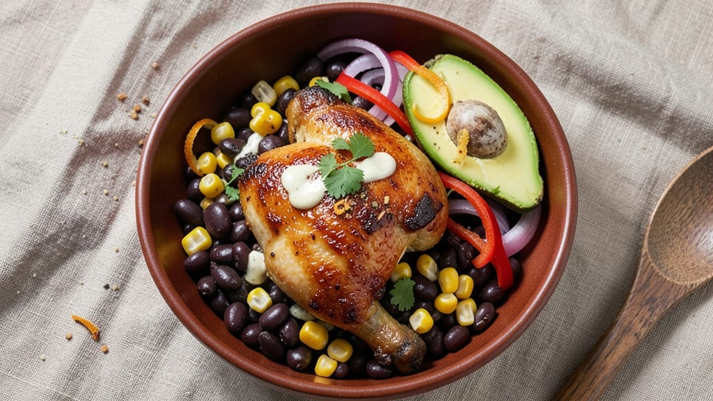 Black Bean Chicken Bowl Recipe: One-Pan Protein-Packed Fiesta