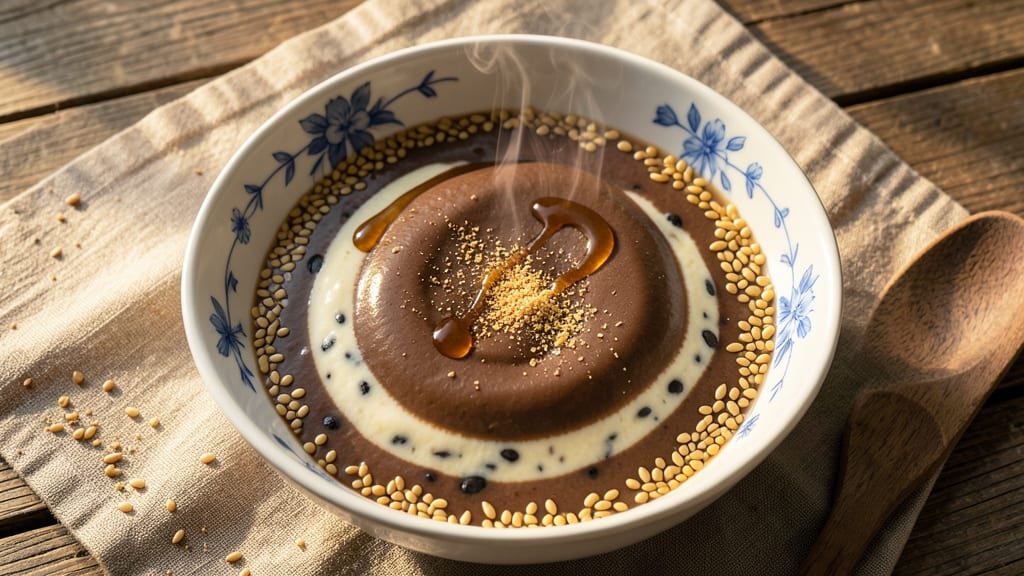 Black Bean Milk Korean Recipe: Silky-Sweet Soy Latte With Toasted Rice Notes