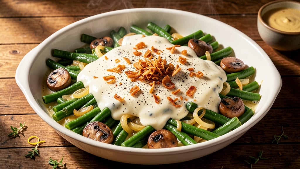 Bulk Green Beans Casserole Recipe: One-Dish Crowd-Pleaser With Crunchy Top