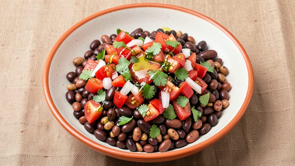 Bean Salsa Salad Recipe: Crunchy Tortilla Crowns Over Zesty Lime Beans