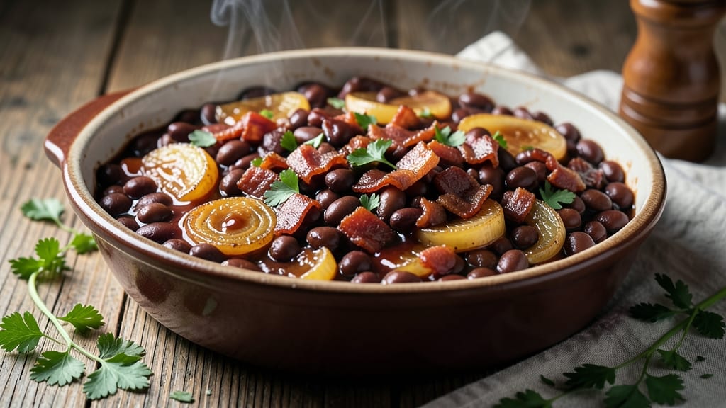 Ann Landers' Baked Beans Recipe: Smoky Sweetness With Crispy Tortilla Crowns