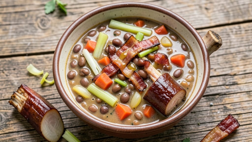 Best Ham and Beans Soup Recipe Ever: From-Scratch Savory Simmer With Crispy Bacon Topping