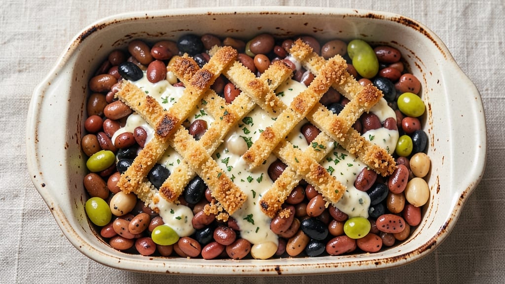 6 Bean Casserole Recipe: Crunchy Top, Creamy Bean Layer Bliss