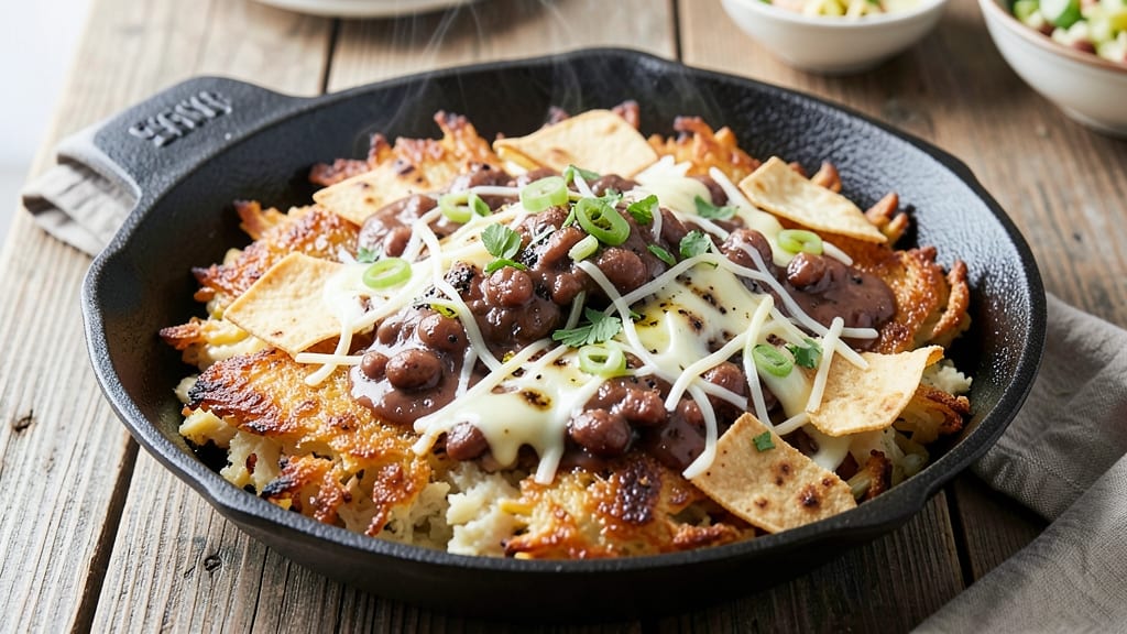 Baked Bean Hash Brown Recipe: Smoky Tortilla-Crusted Comfort in One Pan