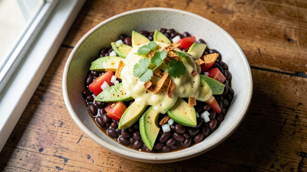 Black Bean Fiesta Bowl Recipe: Crunchy Top, Smoky Cumin Crust