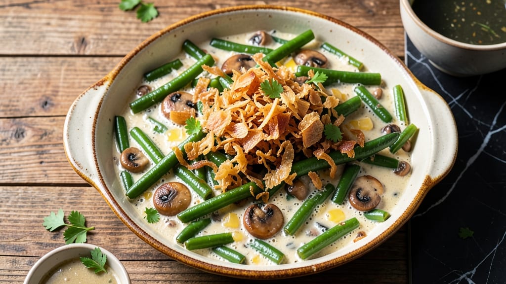 Authentic Green Bean Casserole Recipe: Homestyle Cream Sauce With Crunchy Topping Magic