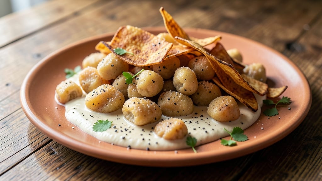 Bean Gnocchi Recipe: Crispy Tortilla-Crusted Comfort in One Bowl