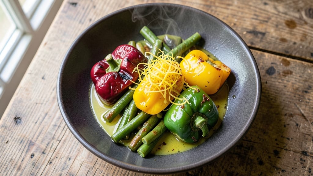 Bell Peppers and Green Beans Recipe: Garlic-Lemon Roasted Crunch in 25 Minutes