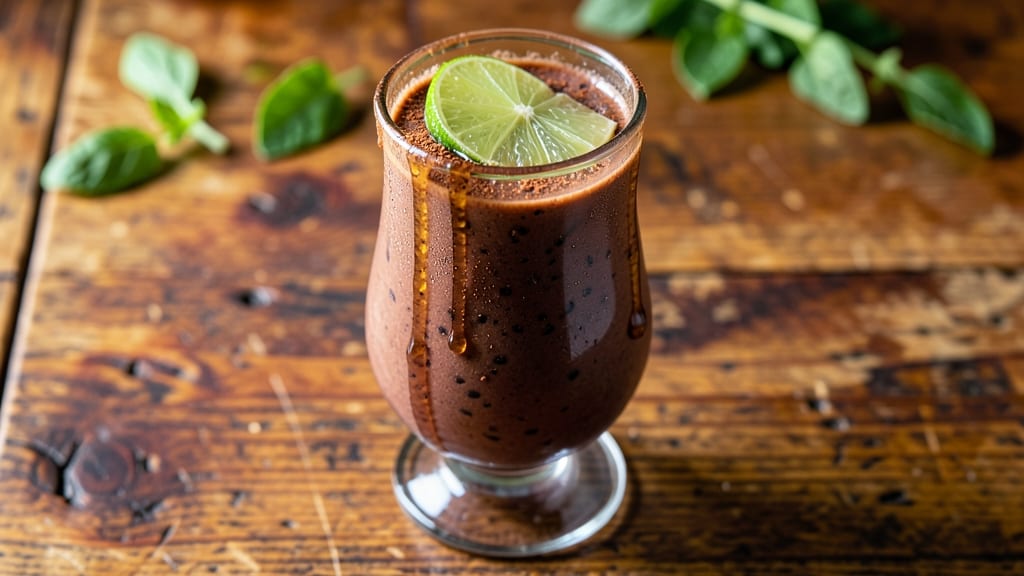 Black Bean Drink Recipe: Silky Creamy Sip With Earthy Lime Zing