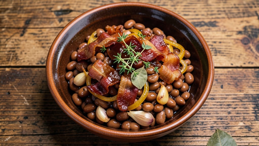 Blauhilde Beans Recipe: Smoky Bacon and Tortilla-Crusted Comfort