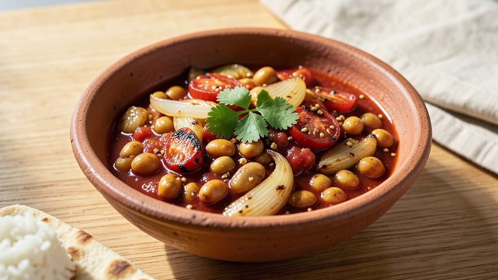 African Mung Beans Recipe: Spiced Tomato and Onion One-Pot Wonder