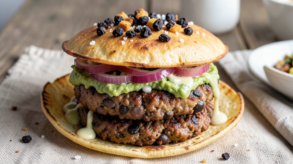 Baked Black Bean Burgers Recipe: Crispy Tortilla-Crusted, Smoky Cumin Heartiness