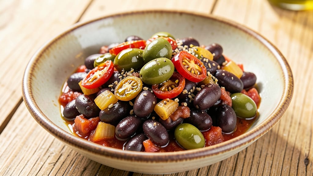 Black Bean Mediterranean Recipe: Crispy Tortilla Crowns Over Lemon-Garlic Base