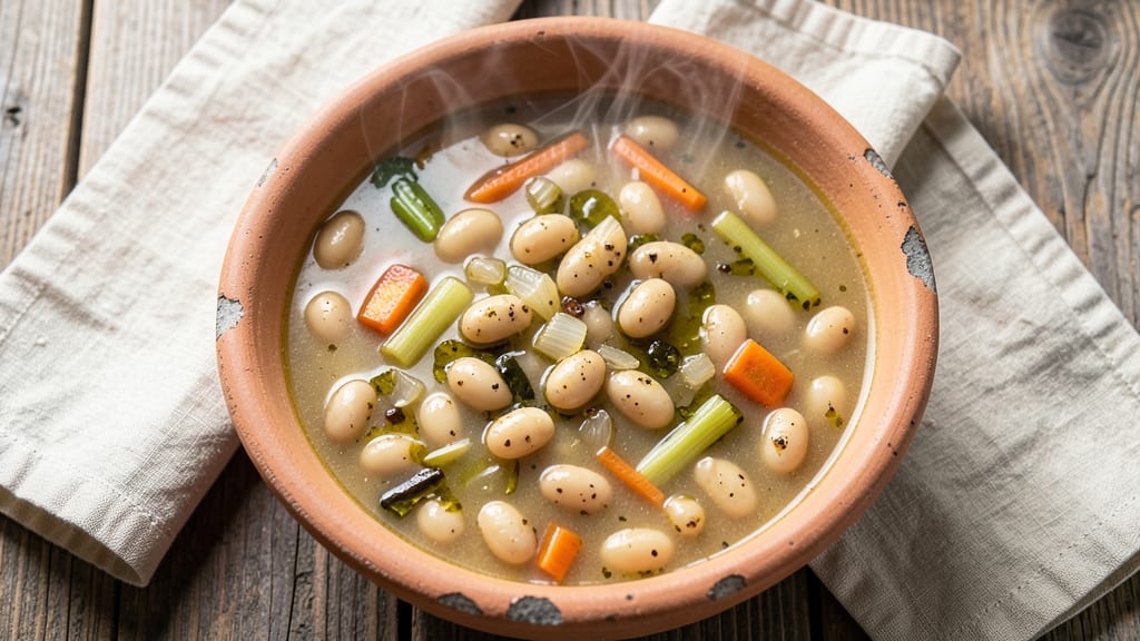 Authentic Tuscan White Bean Soup Recipe: Rustic Rosemary and Sage Simmered Richness