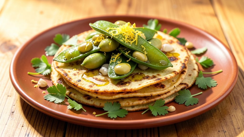 Broad Bean Snack Recipe: Crispy Tortilla-Crusted Bites With Herby Zing
