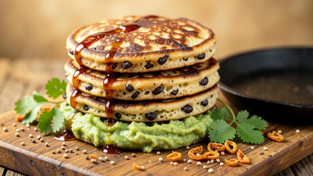 Black Bean Pancakes Recipe: Fluffy Stacks With Crispy Tortilla Crowns