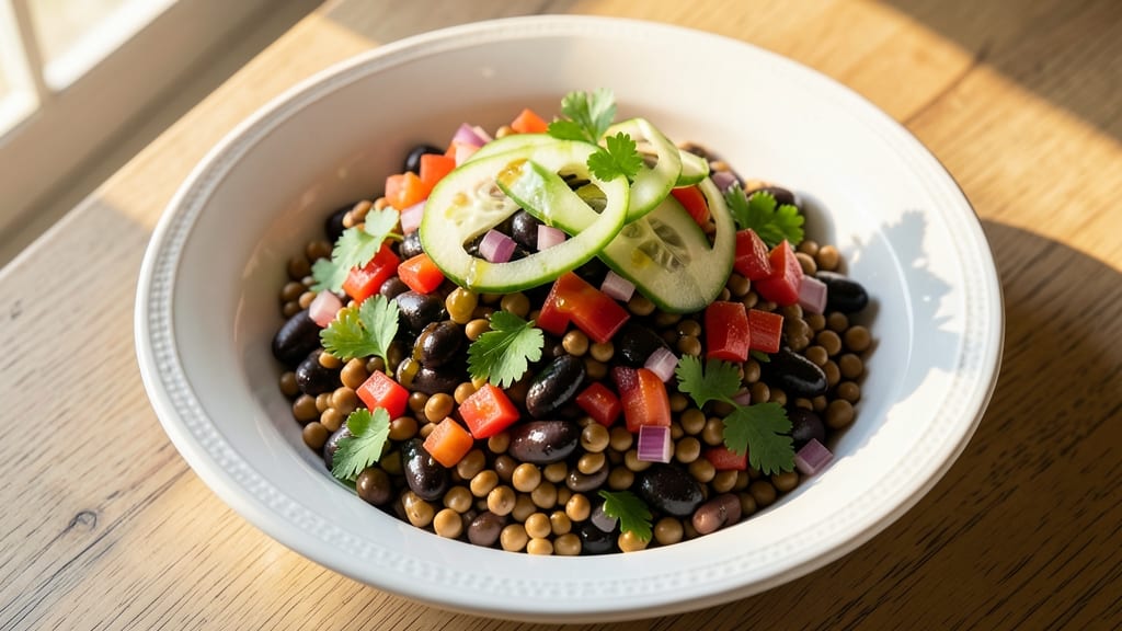 Bean and Lentil Salad Recipe: Protein-Packed Freshness in 15 Minutes