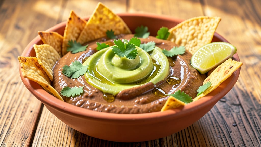 Black Bean Dip Recipe Cold: Crispy Tortilla Crowns Over Creamy Cumin Base