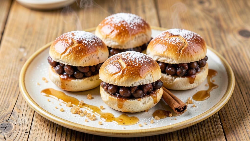 Bean Jam Buns Recipe: Crunchy Tortilla Crowns Over Sweet-Savory Filling