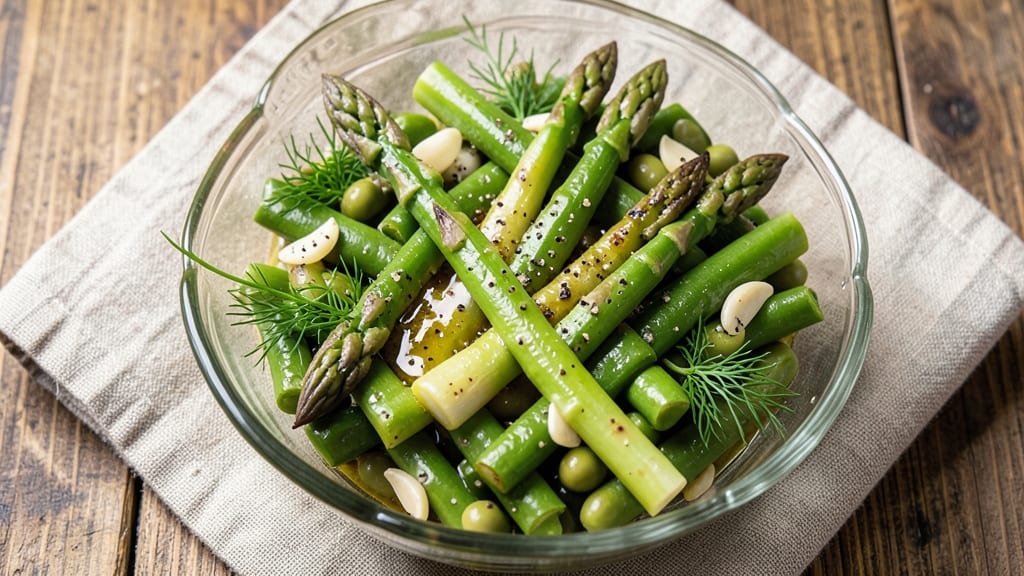 Asparagus and Bean Salad Recipe: Bright Green Crunch With Lemon-Dill Zing