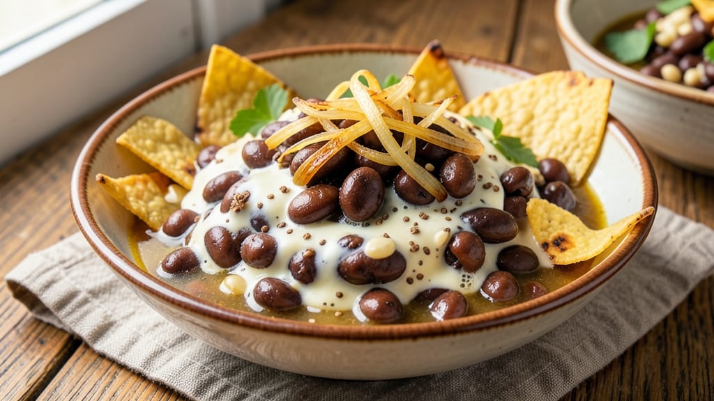 Black Bean Dal Recipe: Spiced Tortilla-Crusted Creaminess in One Pot
