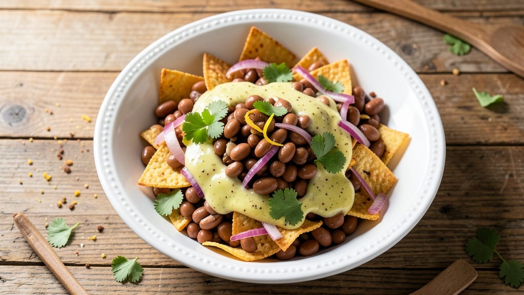 Bush's Best Kidney Bean Salad Recipe: Crunchy Tortilla Crowns Over Zesty Lime Dressing