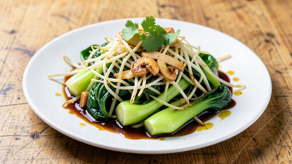 Bean Sprouts and Bok Choy Recipe: Quick Stir-Fry with Garlic Ginger Zing