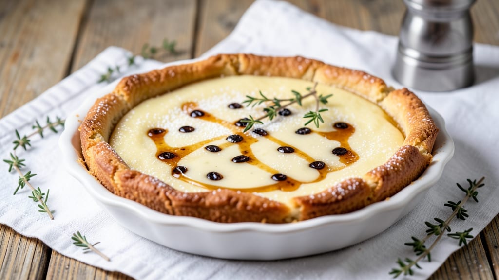 Bean Custard Pie Recipe: Silky Vanilla Bean Swirls in Golden Crust