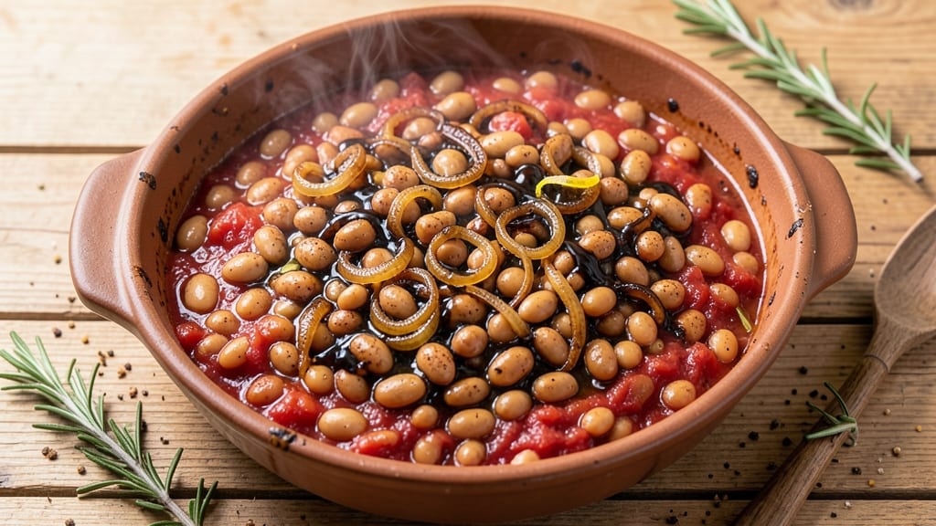 Baked Bean Recipe Using Great Northern Beans: Smoky Brown Sugar Crunch Topped