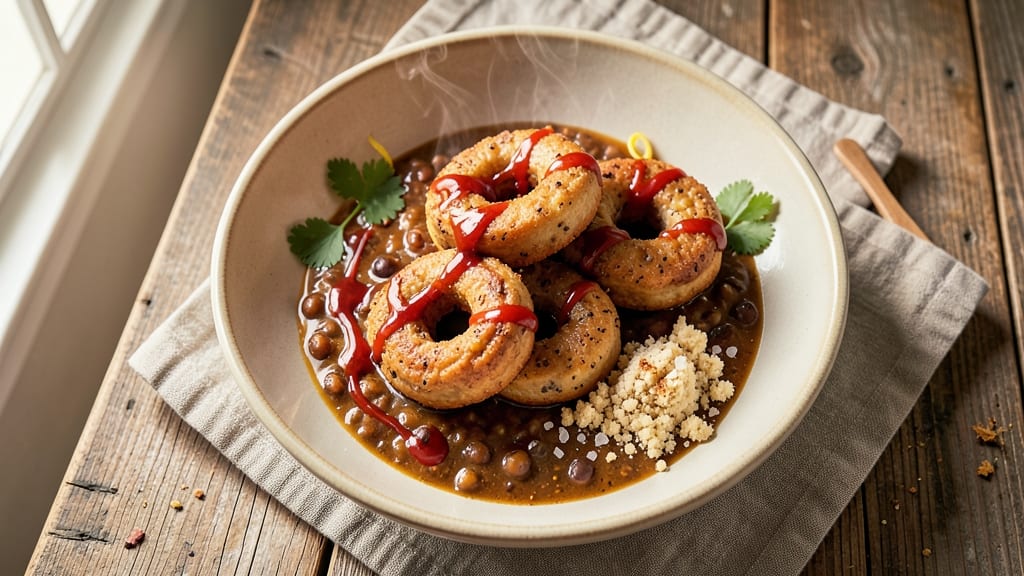 Bean Donut Recipe: Crunchy Shells With Silky Refried Bean Hearts