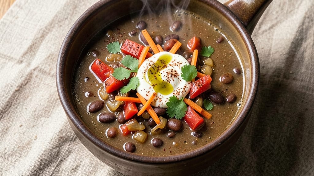 Black Bean Soup Recipe With Dried Black Beans: Hearty One-Pot Simmer With Smoky Depth