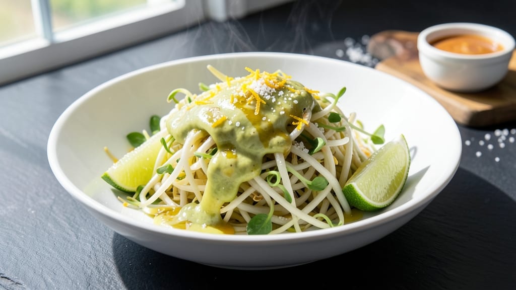 Bean Sprouts Keto Recipe: Crispy Garlic-Lime Blanched Delight