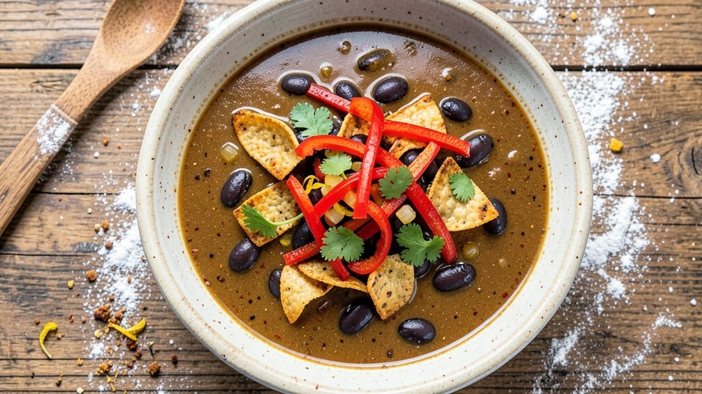 Black Bean Enchilada Soup Recipe: Tortilla-Crusted Depth With Smoky Cumin Heat