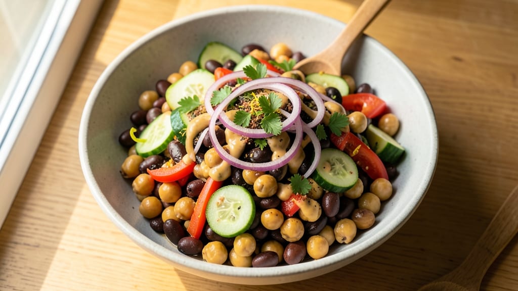 Bean and Veggie Salad Recipe: Crunchy, Protein-Packed Lunch in 15 Minutes
