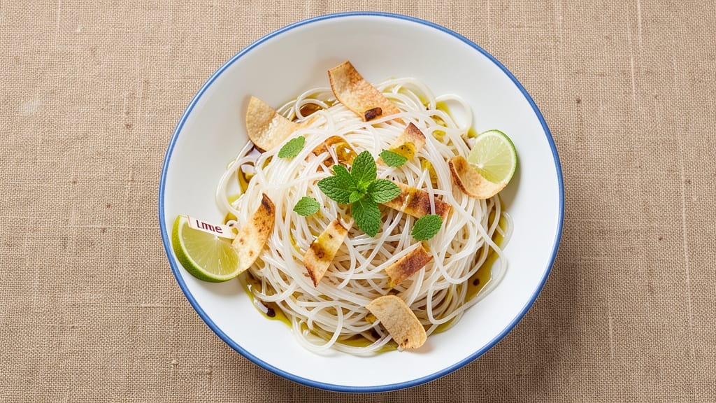 Bean Thread Salad Recipe: Crispy Tortilla Crowns Over Silky Bean Magic