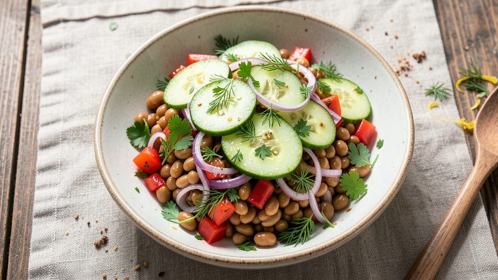 Barley Bean Salad Recipe: Crunchy Textures and Earthy Herb Brightness