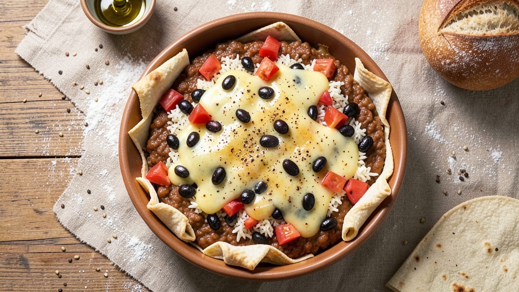 Bean Burrito Casserole Recipe: One-Pan Fiesta With Crispy Tortilla Layers