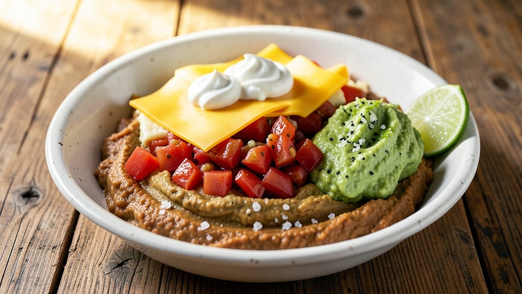 7 Layer Bean Dip Recipe With Guacamole: Crunchy Tortilla Crowns Over Creamy Layers