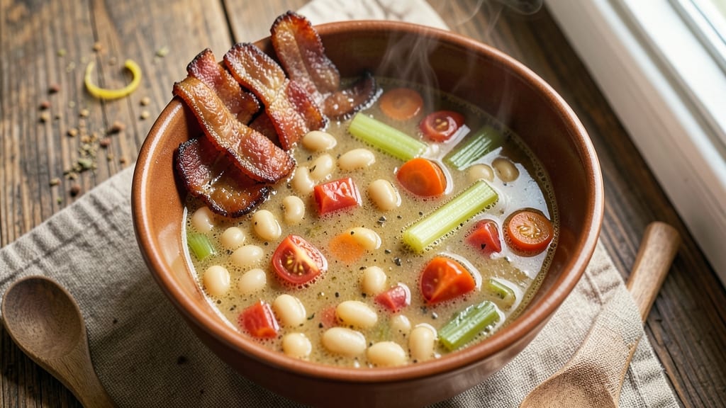 Bean and Bacon Soup Recipe Real Simple: Crispy Bacon Bites Elevate Homestyle Heartiness