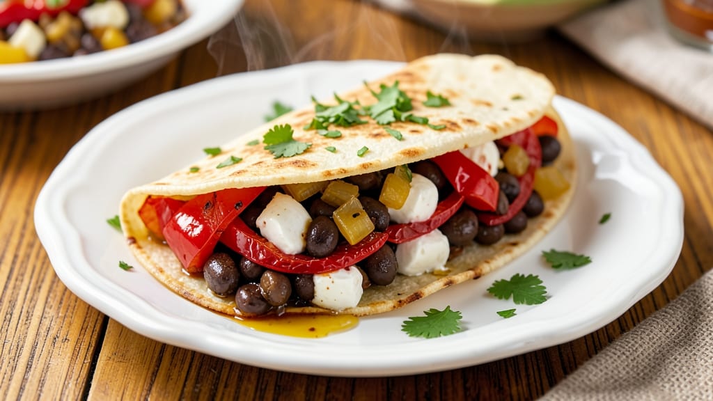 Bean Breakfast Burritos Recipe: Fluffy Egg Whites and Spiced Black Beans